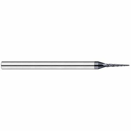 HARVEY TOOL 1/64 Cutter dia. x 0.1500 in. Carbide Tapered Ball End Mill, 4 Flutes, AlTiN Nano Coated 723415-C6